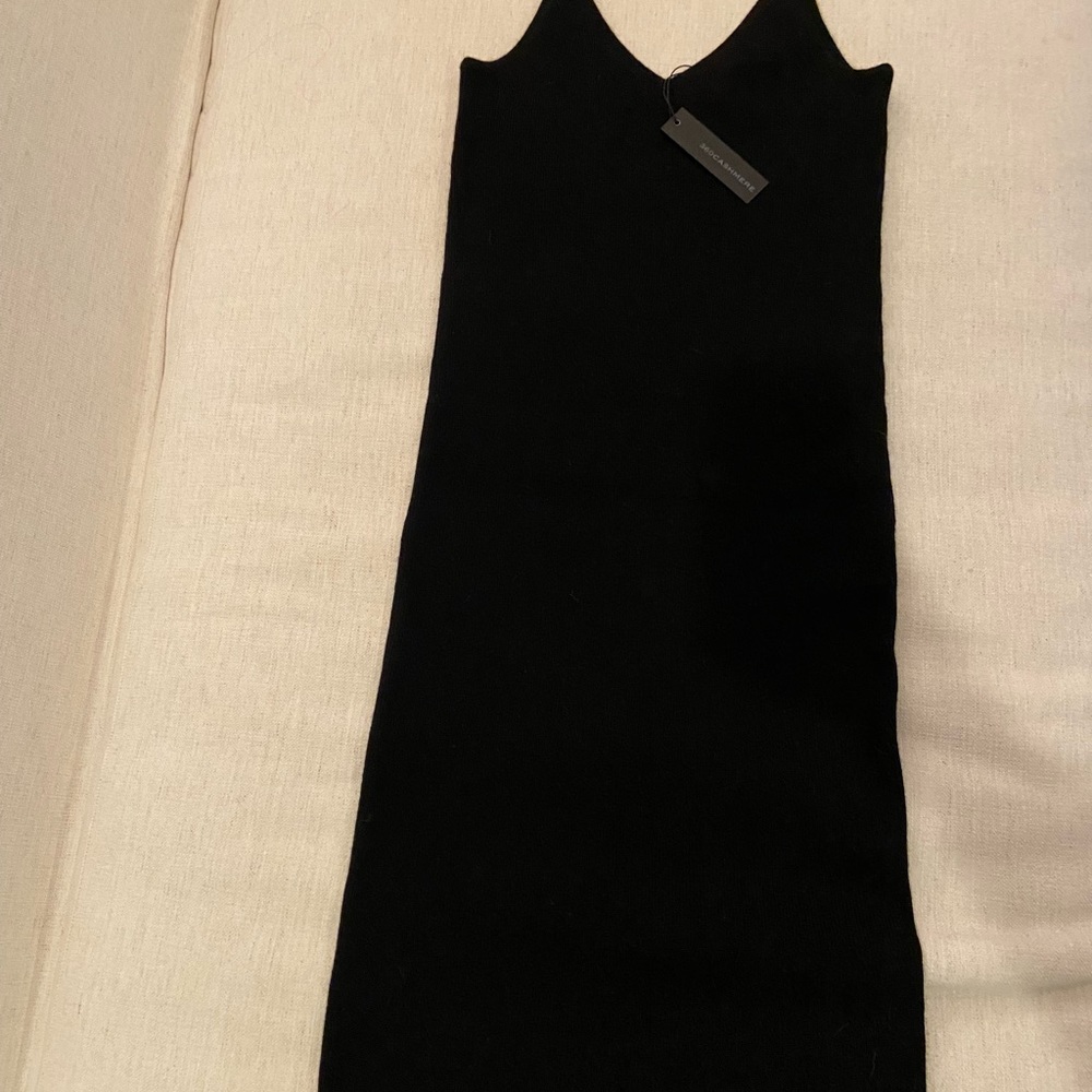 Brand new black cashmere dress